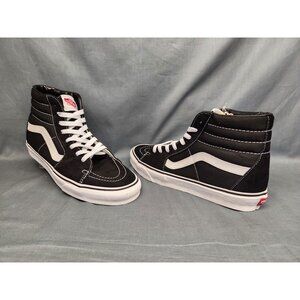 Vans Boys Sk8-Hi Casual Sneakers Black Marshmallow Size 5 NEW IN BOX!